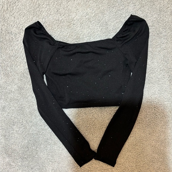 Lily Rose, black sparkly small top - Picture 3 of 4
